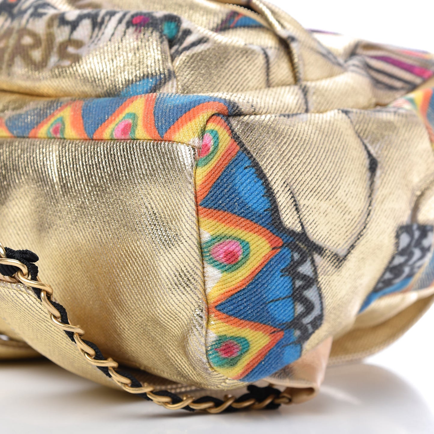 Graffiti Printed Canvas Street Spirit Backpack Multicolor