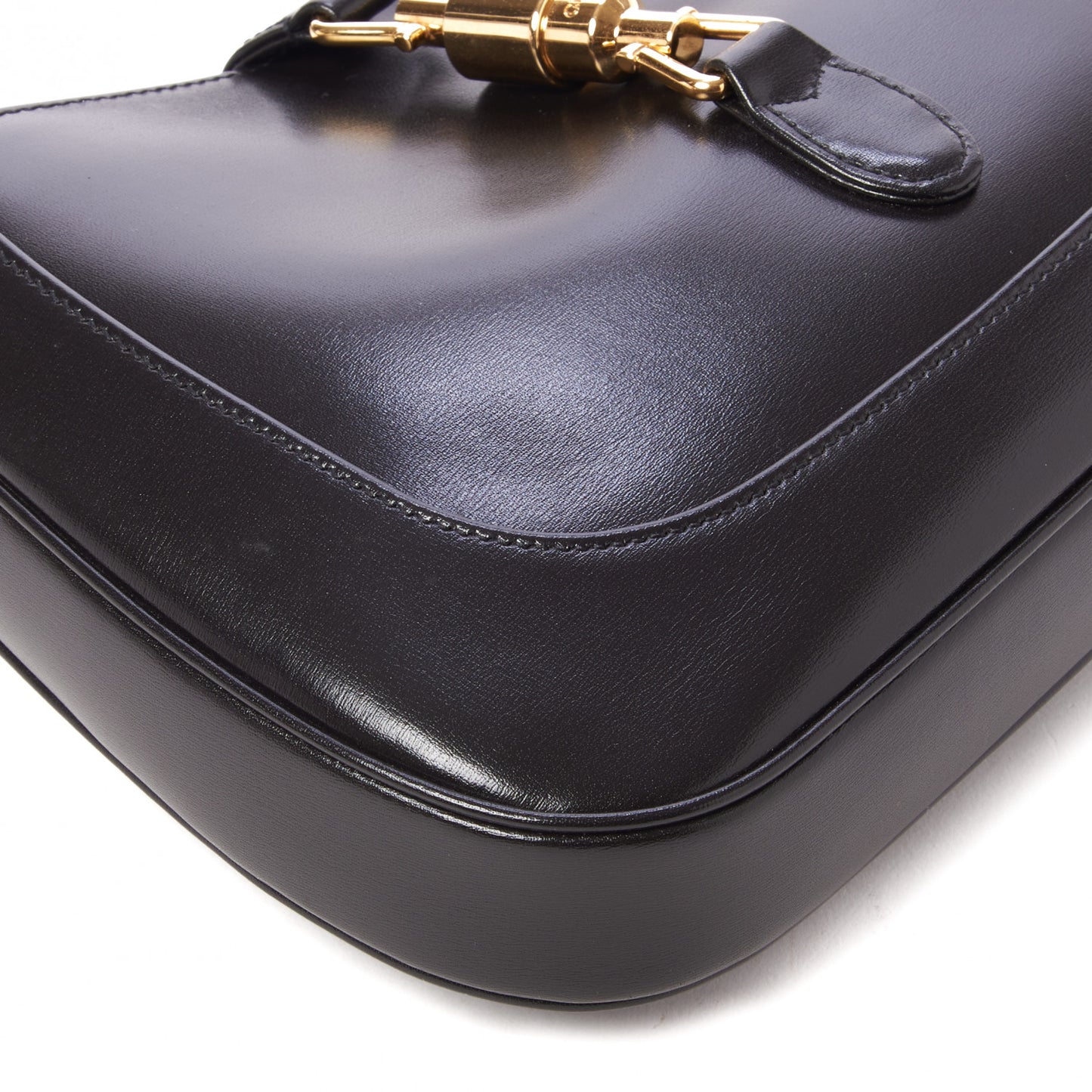 Boarded Dyana Lux Calfskin Small Jackie 1961 Hobo Black