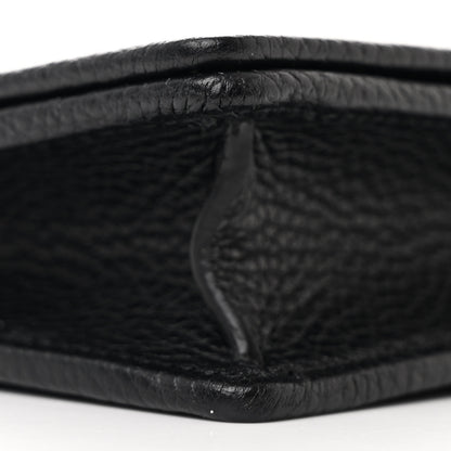 Gucci Pebbled Calfskin Soho Wallet On Chain Black 8 of 10