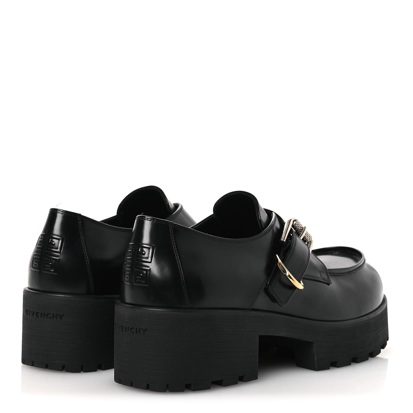Calfskin Voyou Monk Loafers 39  Black