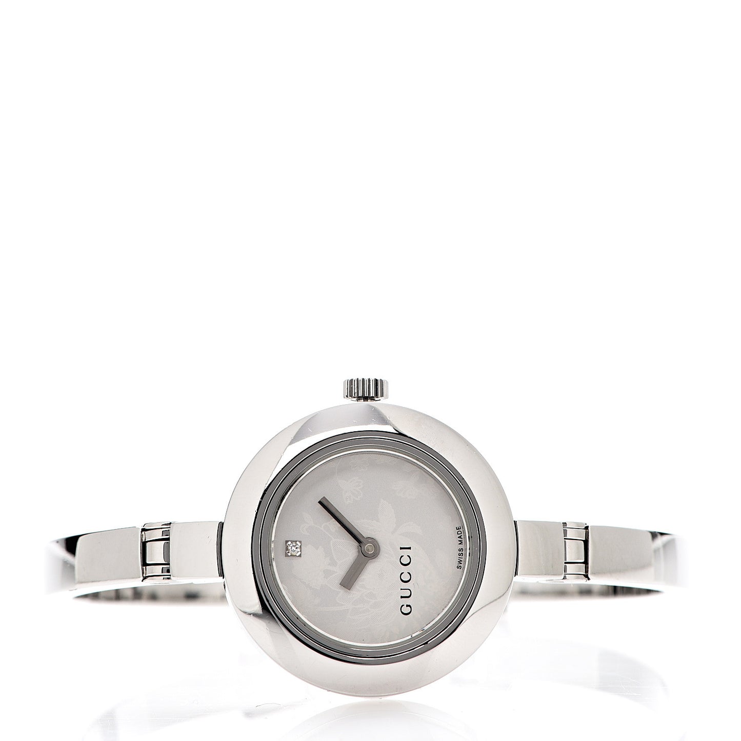 Stainless Steel Diamond 25mm 105 Series Floral Quartz Watch