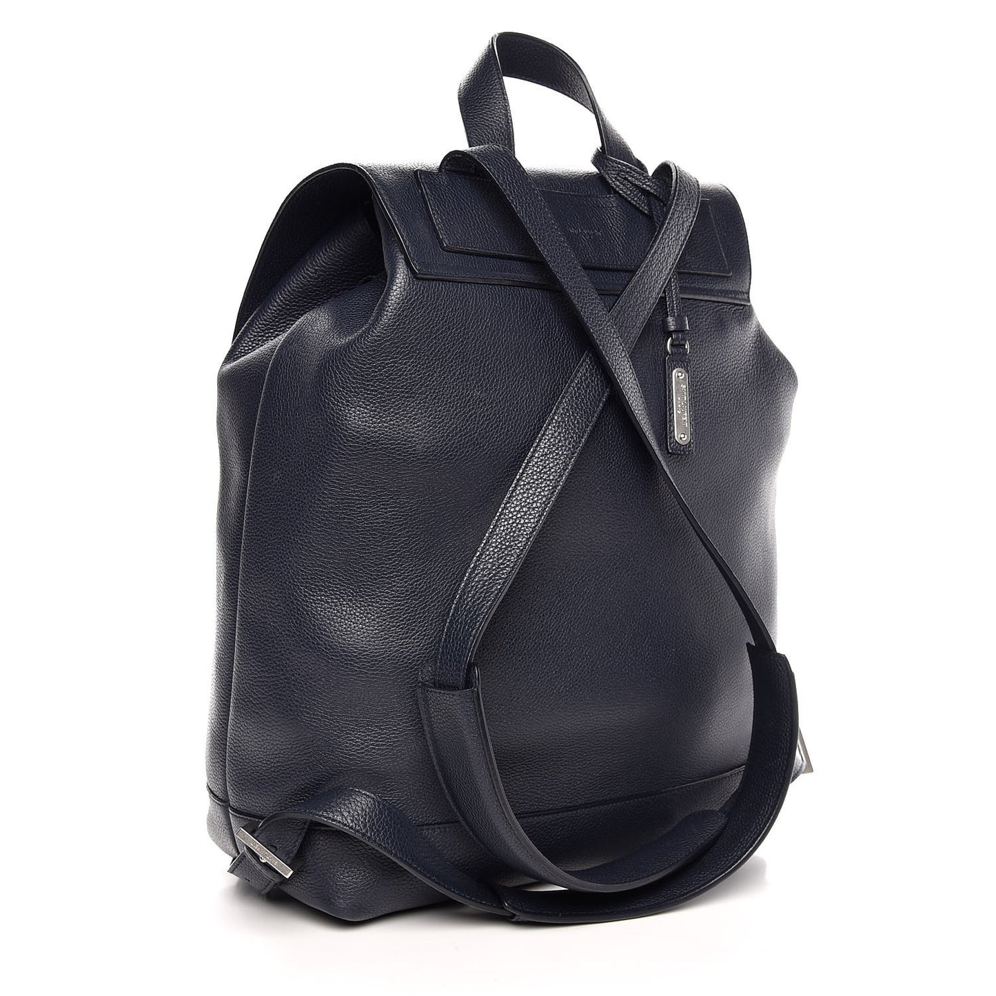 Grained Calfskin Sac De Jour Souple Backpack Navy
