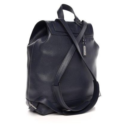 Saint Laurent Grained Calfskin Sac De Jour Souple Backpack Navy 3 of 7