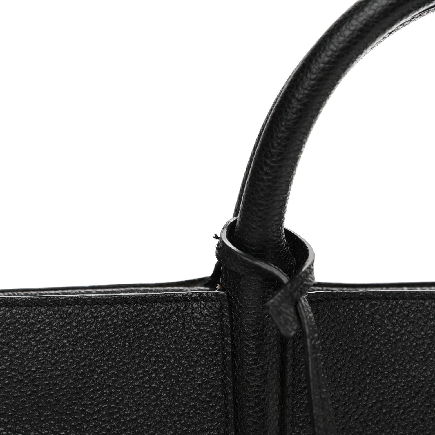 Saint Laurent Grained Calfskin Small Cabas Rive Gauche Black 11 of 17