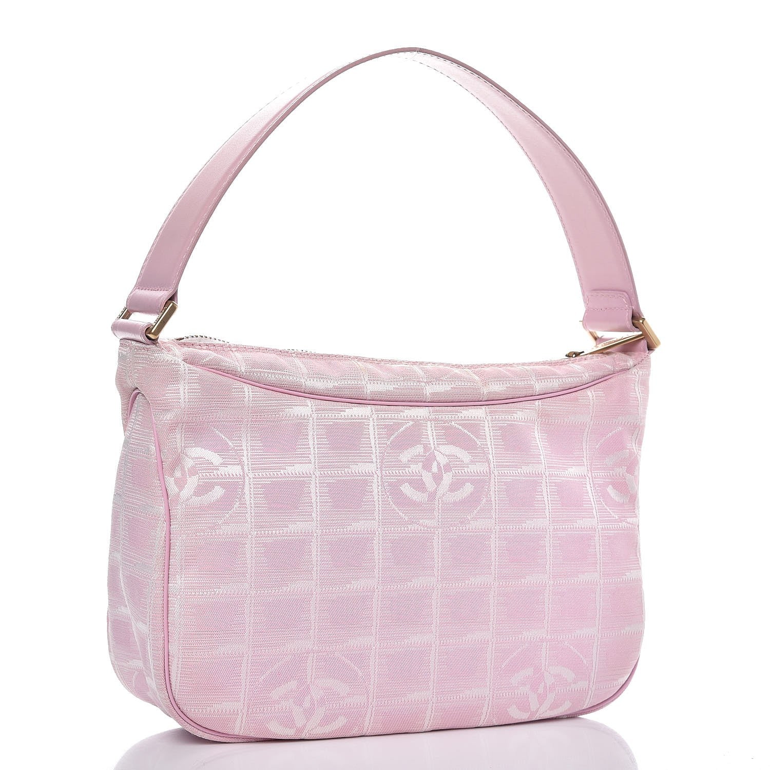 Chanel Nylon Travel Ligne Hobo Pink 3 of 10