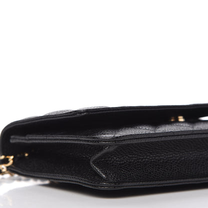 Chanel Caviar Quilted Wallet On Chain WOC Black 6 of 11