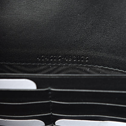Gucci Velvet Matelasse GG Marmont Chain Wallet Black 6 of 12