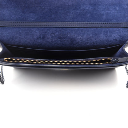 Christian Dior Ultra Matte Saddle Chain Pouch Blue 5 of 10