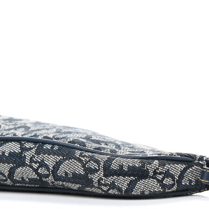 Christian Dior Monogram Mini Saddle Pochette Navy 10 of 10
