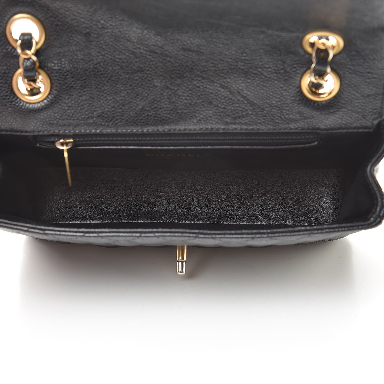 Chanel Crumpled Grained Calfskin Small Flap Black 5 of 11