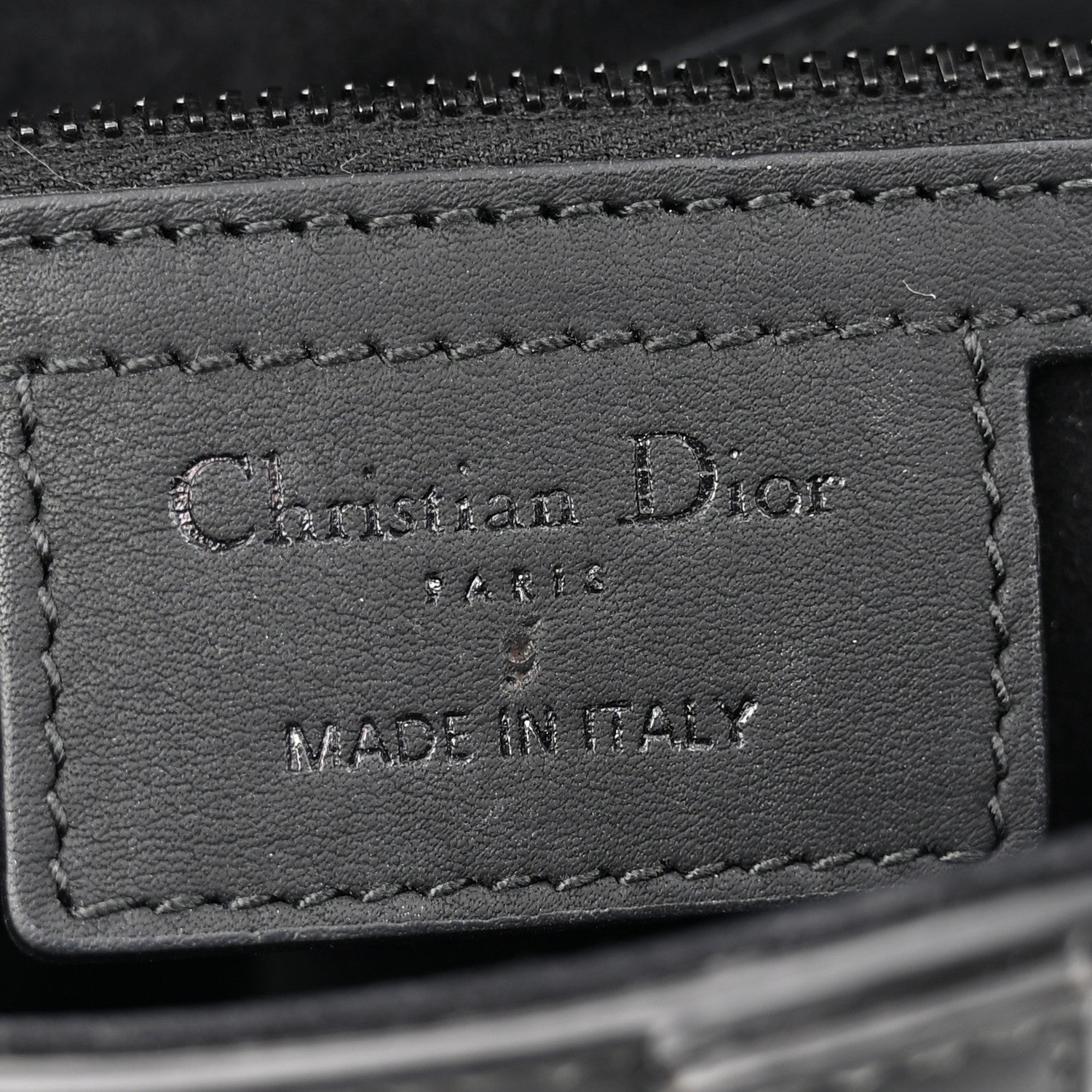 Christian Dior Ultra Matte Saddle Bag With Strap Black 6 of 10