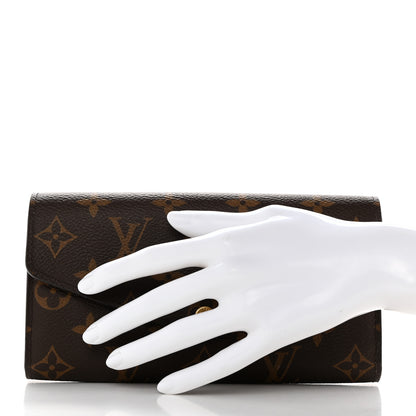 Louis Vuitton Monogram Sarah Wallet NM Rose Ballerine 2 of 11