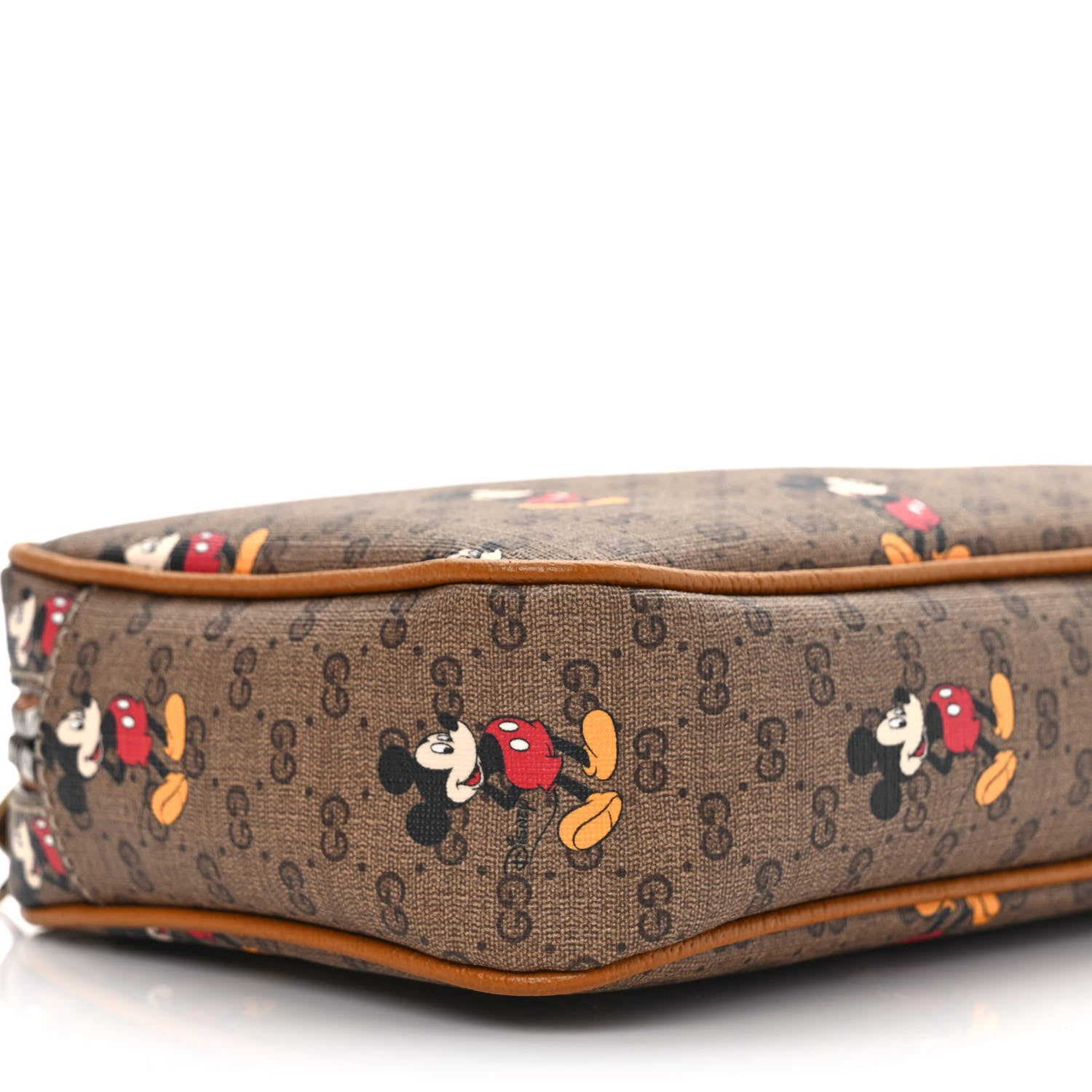 Gucci X DISNEY Mini Vintage GG Supreme Monogram Mickey Mouse Small 120 48 Belt Bag Beige Vintage Sun Oil 8 of 9
