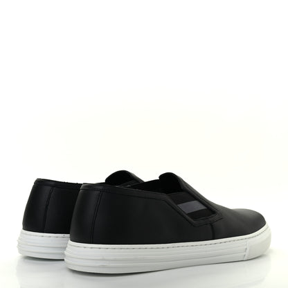 Gucci Soft Calfskin Mens Slip On Sneakers 8 Black 4 of 8