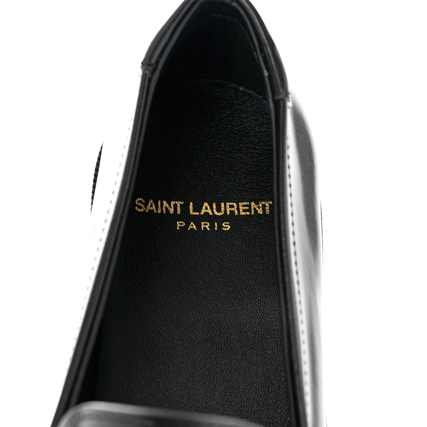 Calfskin Penny Loafers 37.5 Black