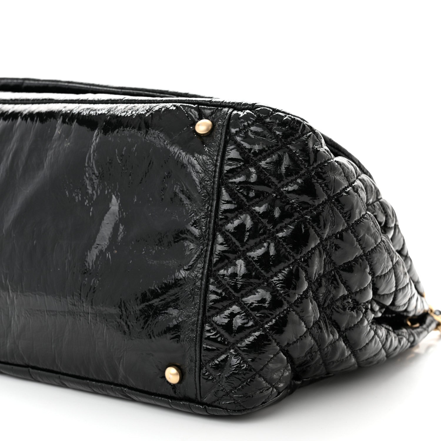 Chanel Vinyl XL Rock and Chain Flap Black 10 of 12