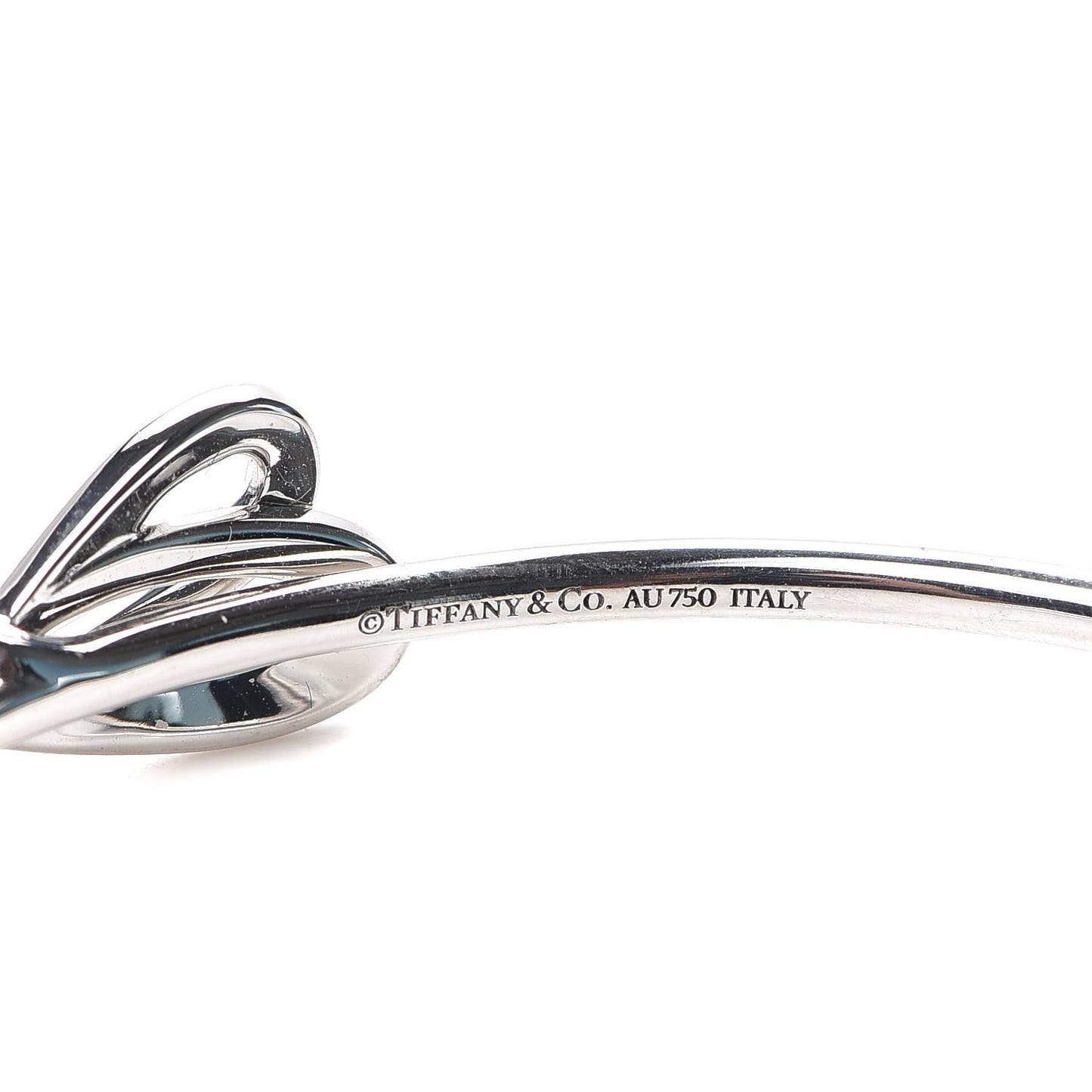18K White Gold Diamond Bow Cuff Bracelet