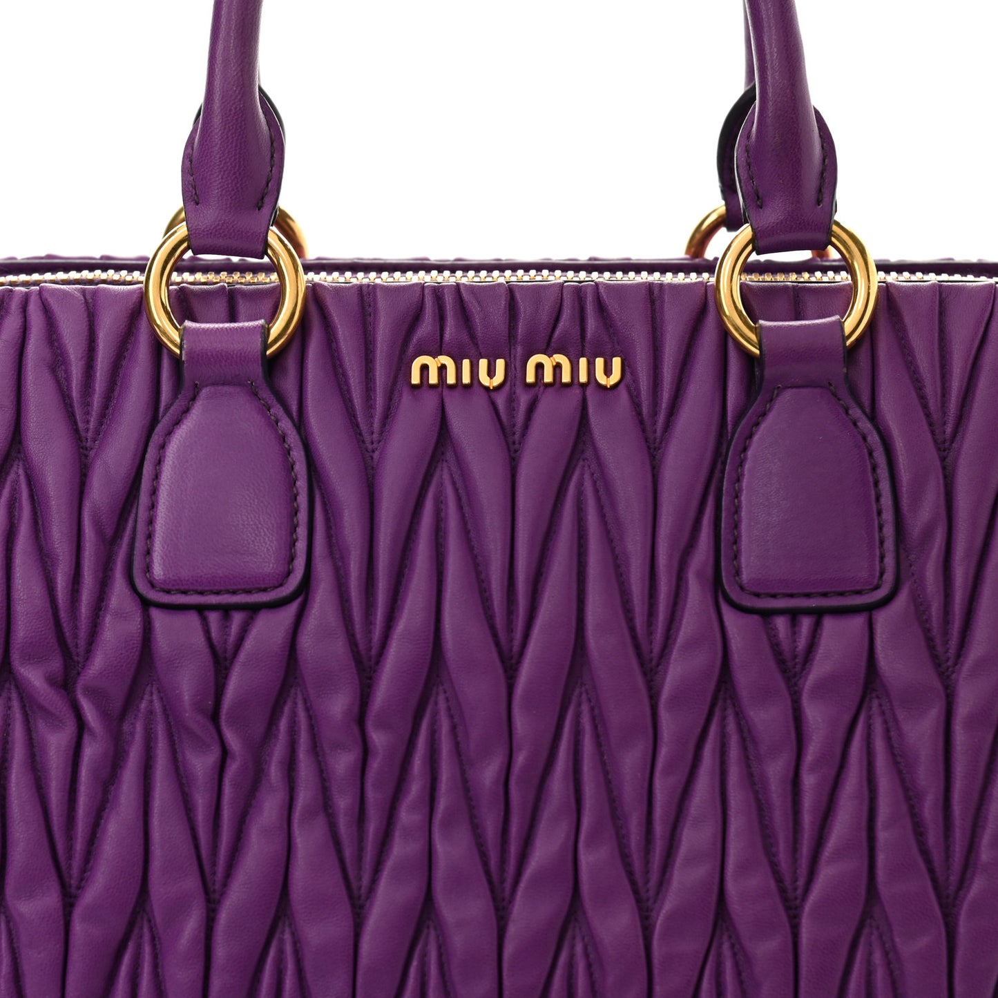 Nappa Matelasse Bauletto Top Handle Petunia