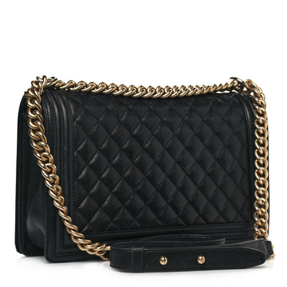 Chanel Caviar Quilted New Medium Boy Flap Black 2 of 18
