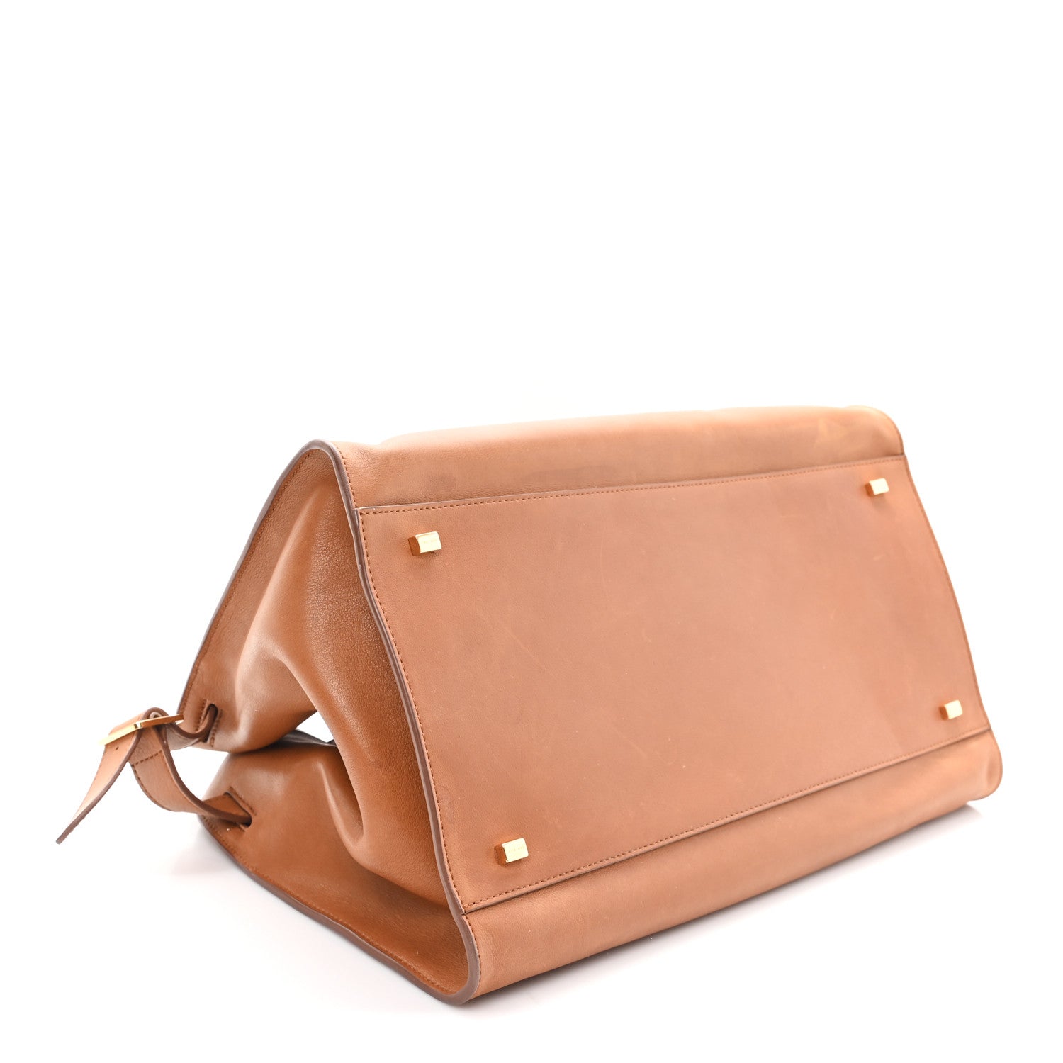 The Row Polished Saddle Calfskin Soft Margaux 15 Cuir 3 of 9