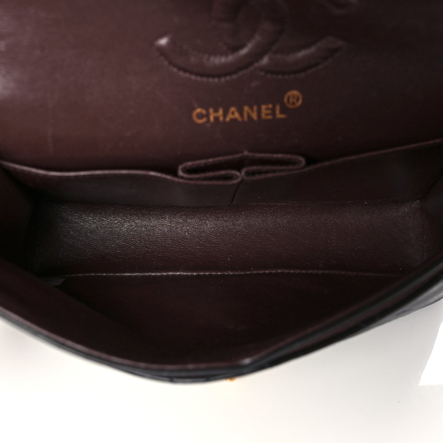 Lambskin Quilted Small Double Flap Black