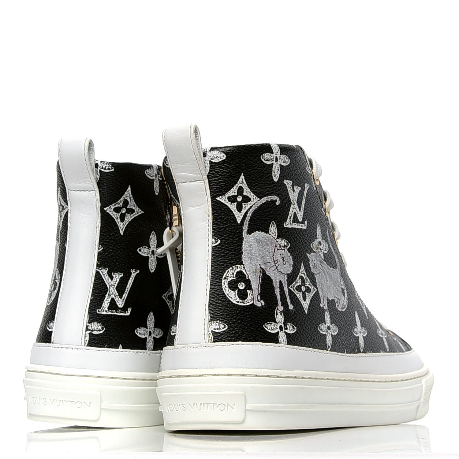 Louis Vuitton Catogram Stellar Sneaker Boots 39 Black 3 of 5