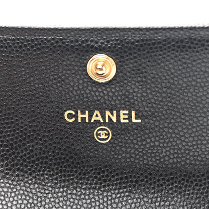 Chanel Caviar Quilted Boy Flap Card Holder Black 7 of 9
