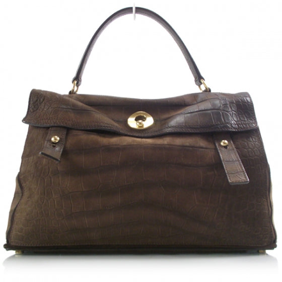 Saint Laurent Mock Croc Muse Two Brown 1 of 11