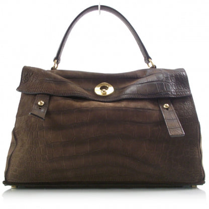 Saint Laurent Mock Croc Muse Two Brown 1 of 11