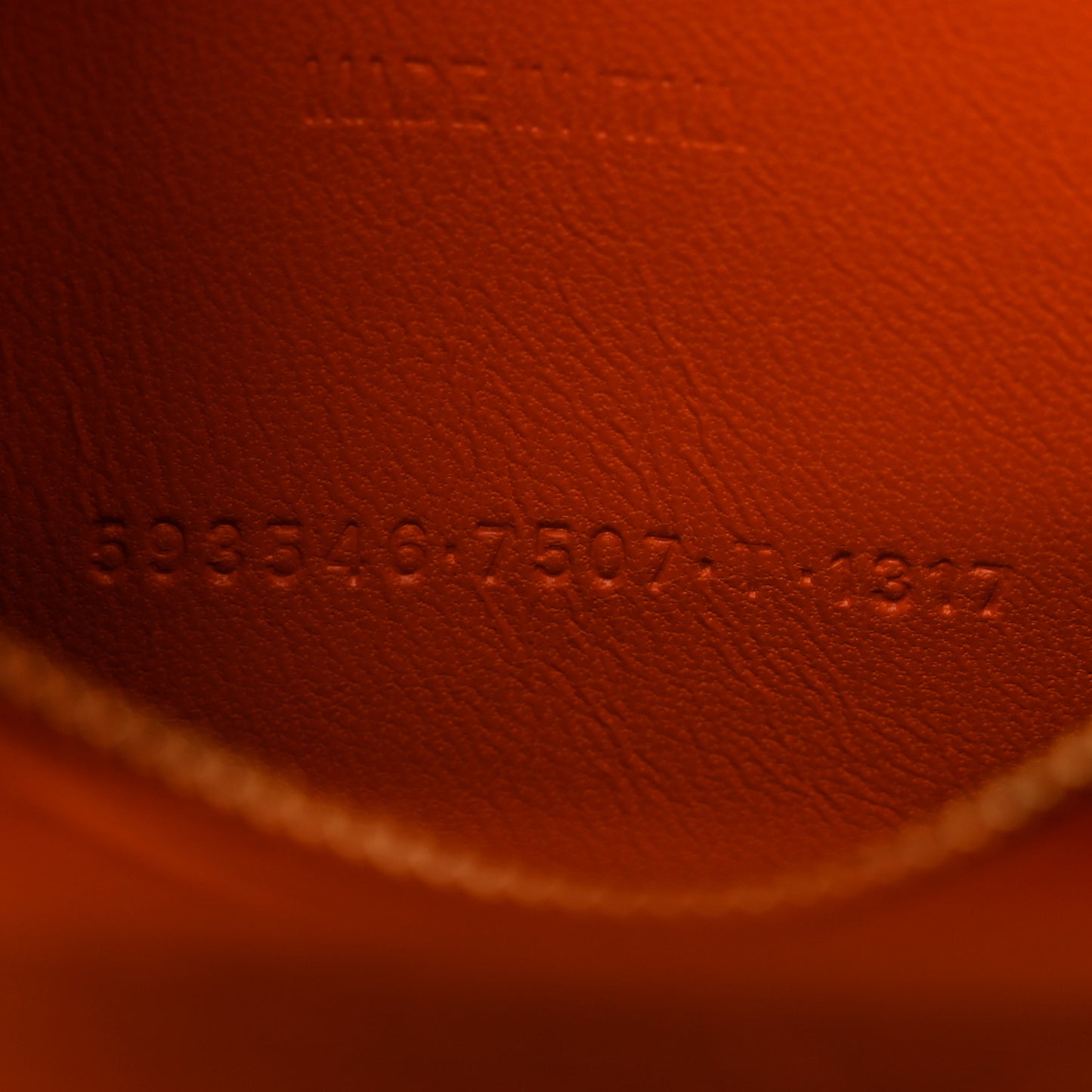 Shiny Calfskin Crocodile Embossed Small Hourglass Top Handle Bag Orange