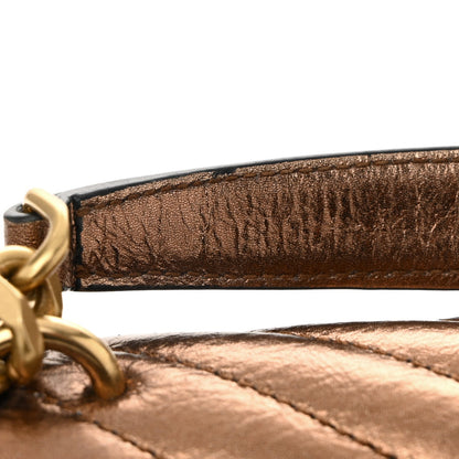 Saint Laurent Metallic Calfskin Matelasse Chevron Monogram Medium College Bag Bronze 14 of 14