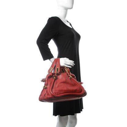 Chloe Calfskin Medium Paraty Holly Berry 3 of 21