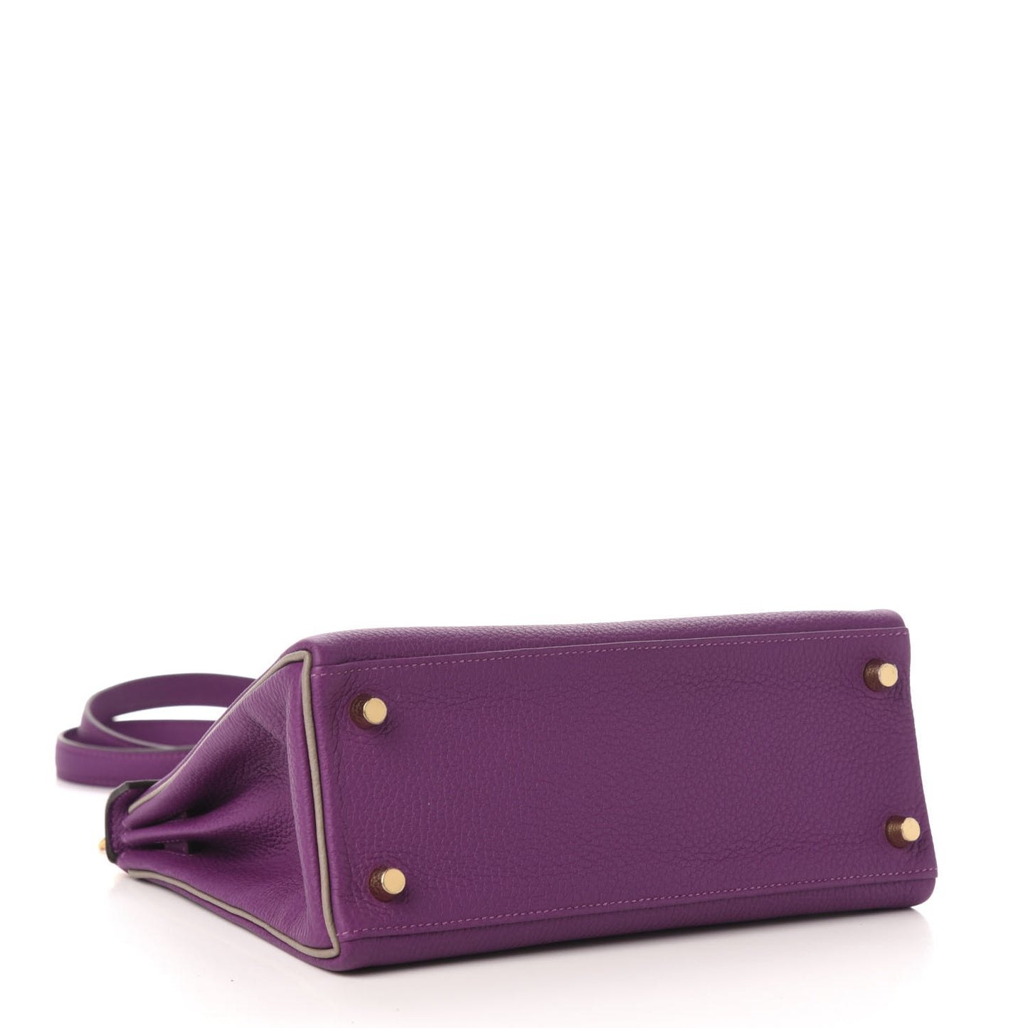 Togo Horseshoe Kelly Retourne 25 Anemone Gris Asphalte