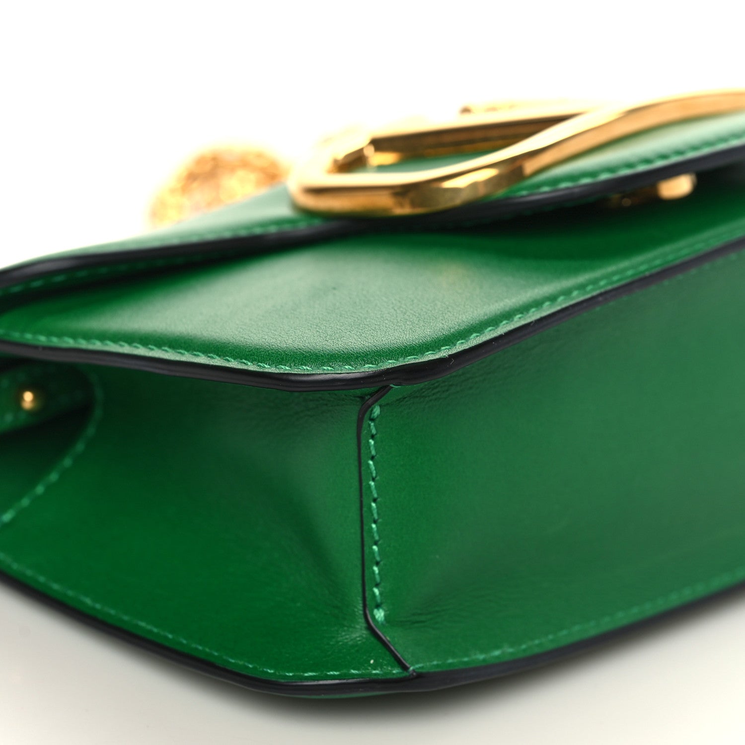 Valentino Garavani Calfskin Vlogo Small Loco Shoulder Bag Gea Green 7 of 8