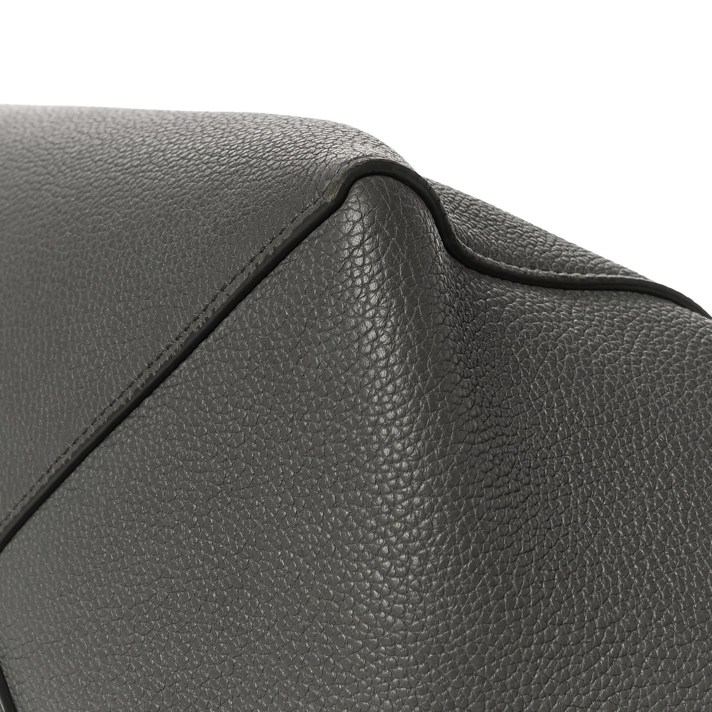 Soft Grained Calfskin Small Belt Cabas Phantom Grey