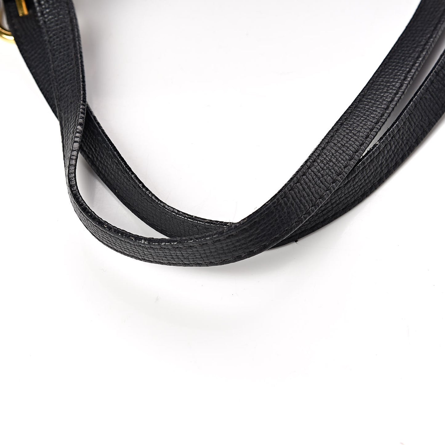 Grainy Calfskin House Check Small Canterbury Black