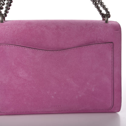Gucci Suede Cudu Embroidered Medium Dionysus Shoulder Bag Candy Mousse Multicolor 14 of 14