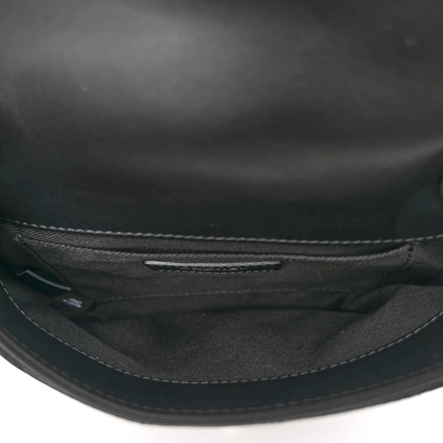 Calfskin Quilted CC Uniform Flap Belt Bag Black