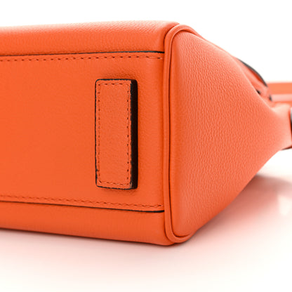 Versace Grained Calfskin Small La Medusa Bag Orange 9 of 11