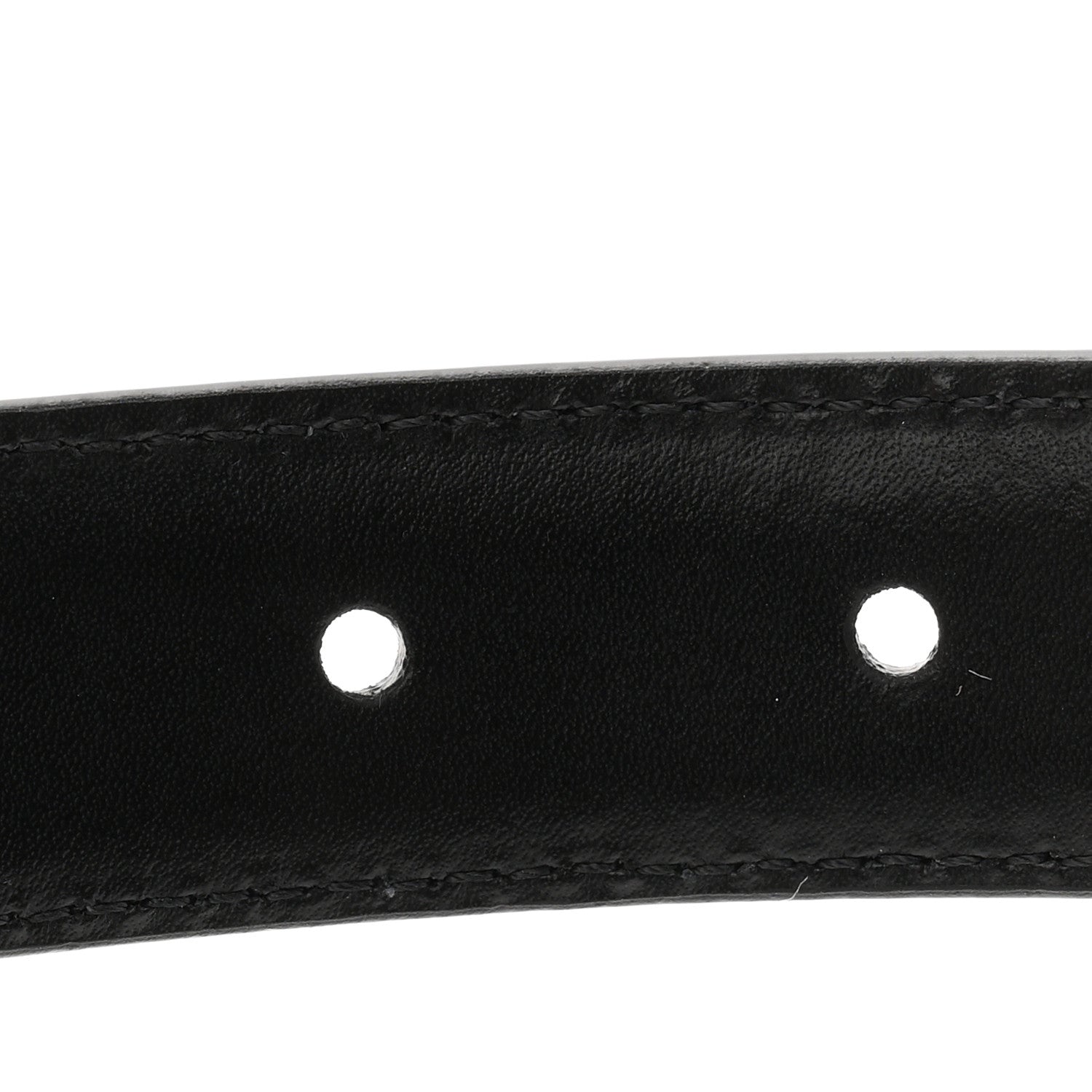 Celine Taurillon Calfskin Medium 25mm Triomphe Belt 90 36 Black 6 of 7