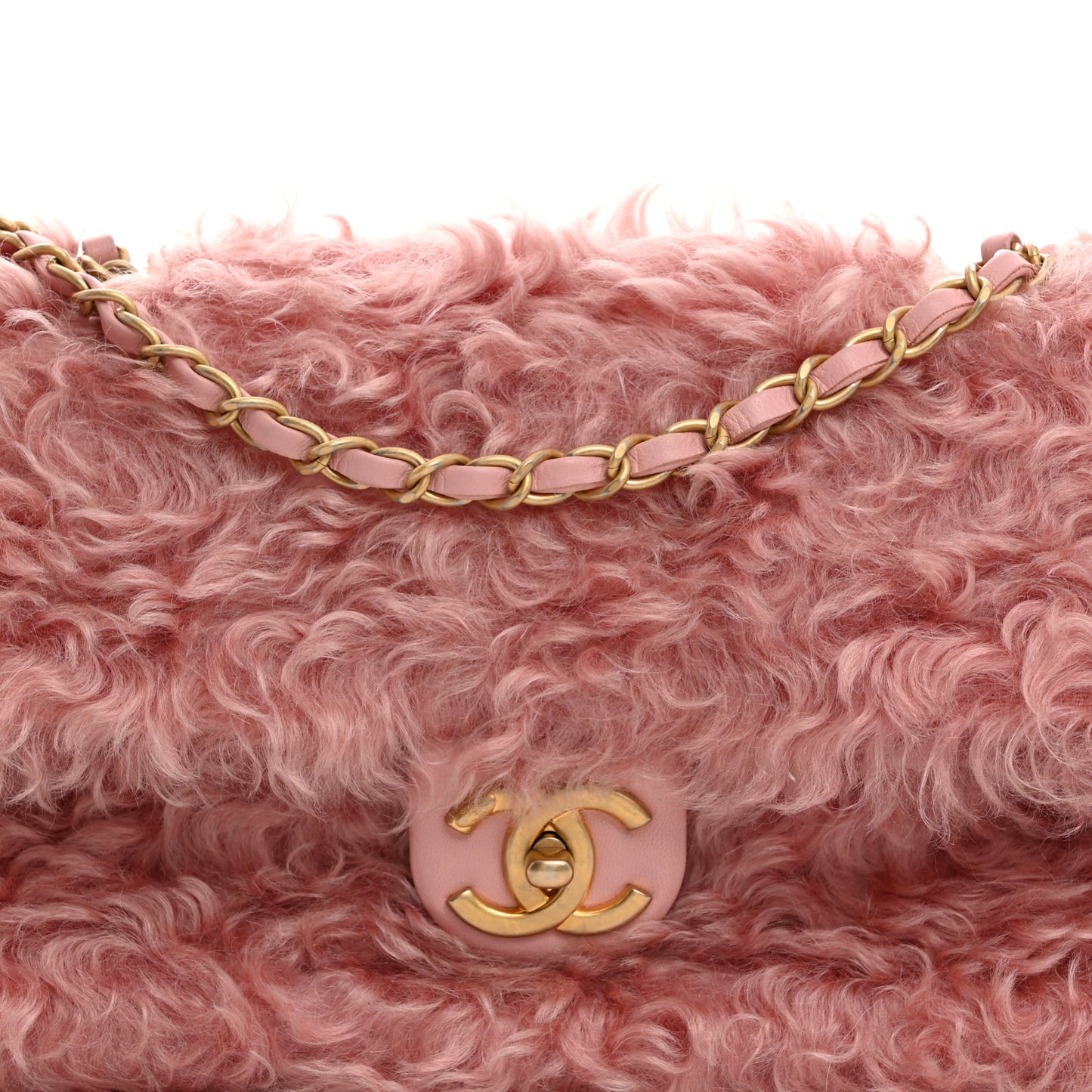 Fantasy Fur CC Clutch Bag Pink