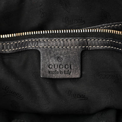 Gucci Calfskin Crest Boule Hobo Black 6 of 15