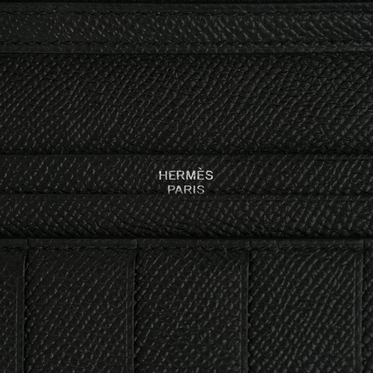Hermes Epsom Bearn Gusset Wallet Black 6 of 10