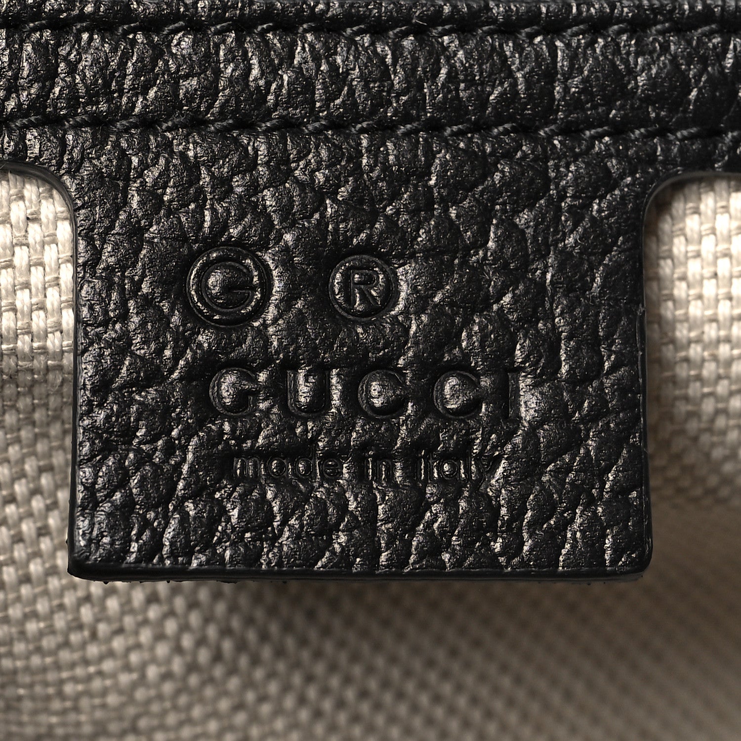 Gucci Dollar Calfskin Large Soho Top Handle Satchel Black 6 of 10