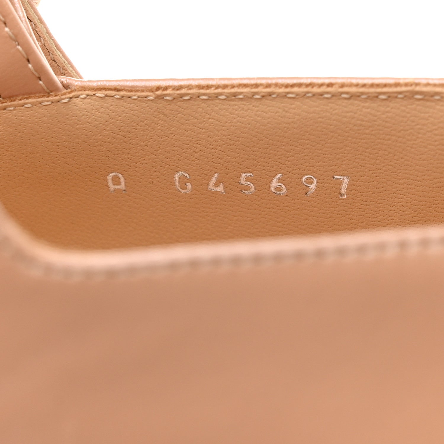 Chanel Lambskin Mary Jane Flats 38 Beige Black 7 of 9