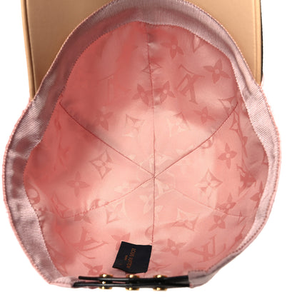 Louis Vuitton Polyester Silk Monogram LV Get Ready Cap L Pink 7 of 8