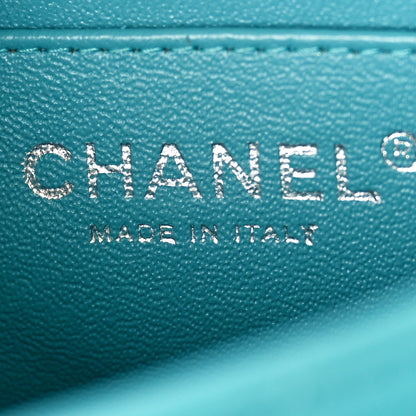 Chanel Lambskin Quilted Mini Square Flap Blue 6 of 10