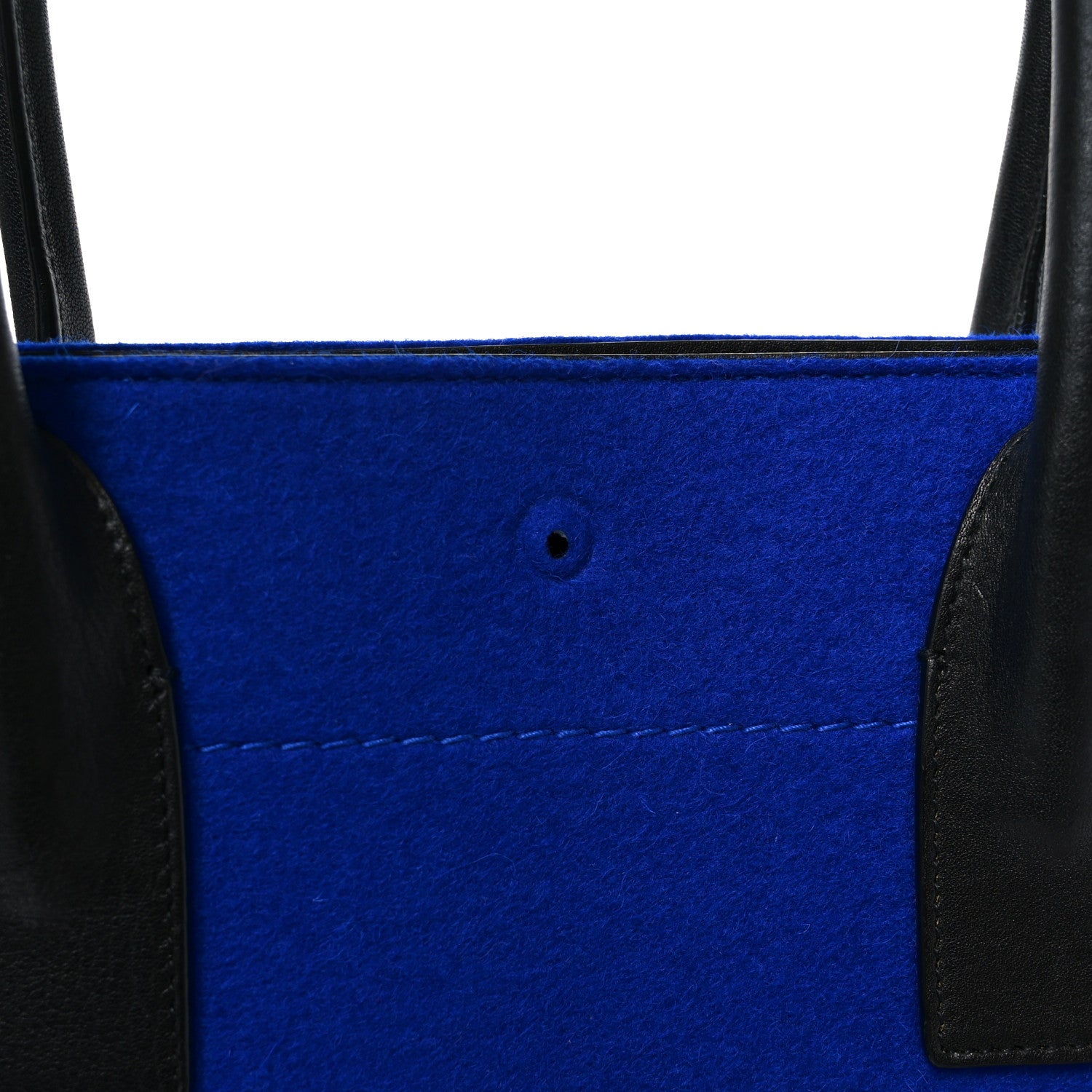 Saint Laurent Wool Rive Gauche Tote Blue 10 of 10