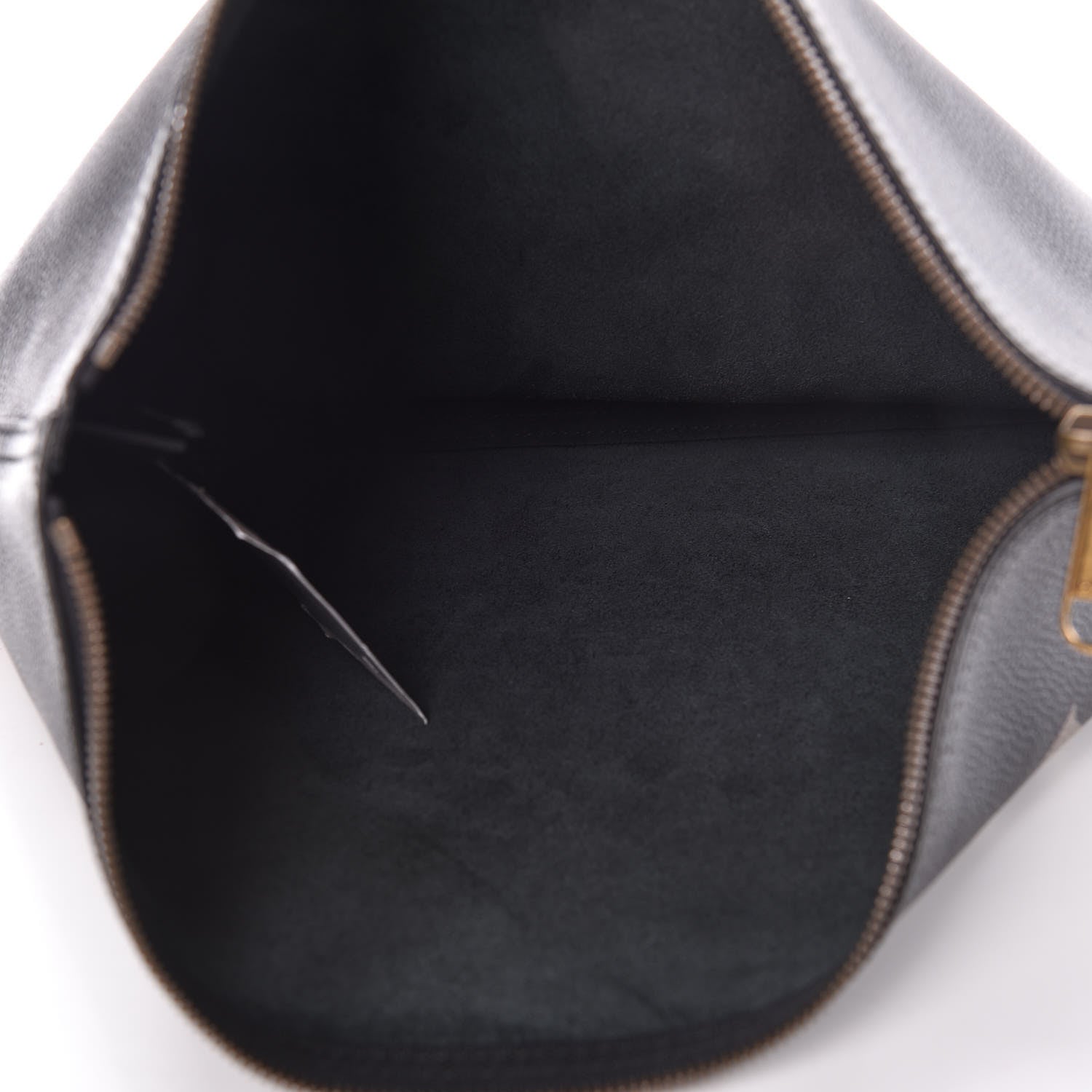 Gucci Pebbled Calfskin Large Logo Portfolio Clutch Black 5 of 10