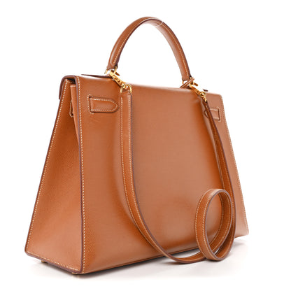 Hermes Courchevel Kelly Sellier 32 Gold 3 of 16